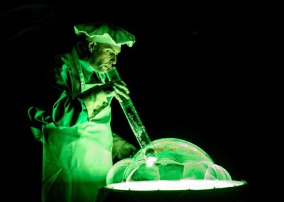 Шоу мыльных пузырей