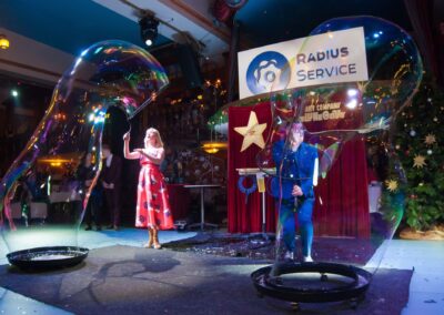 Шоу мыльных пузырей