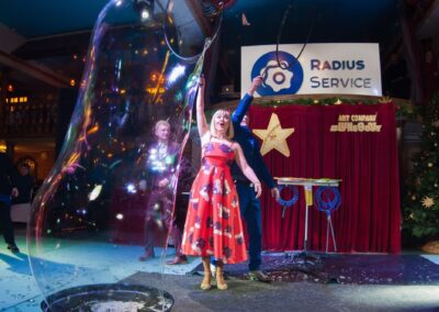 Шоу мыльных пузырей