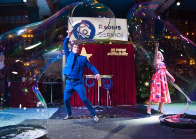 Шоу мыльных пузырей